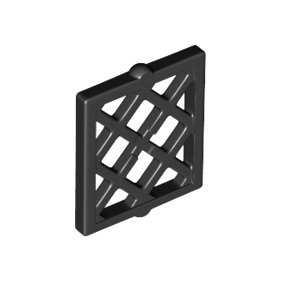 Black Pane for Window 1 x 2 x 2 Lattice Diamond