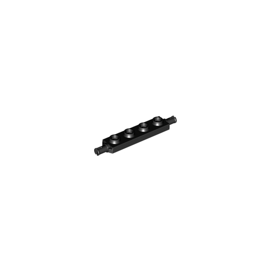 Black Plate, Modified 1 x 4 with Wheels Holder