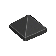 Black Slope 45 1 x 1 x 2/3 Quadruple Convex Pyramid