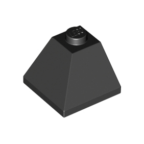 Black Slope 45 2 x 2 Double Convex Corner
