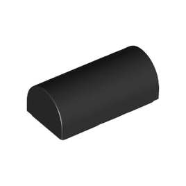 Black Slope, Curved 1 x 2 x 2/3 Double