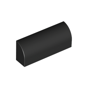 Black Slope, Curved 1 x 4 x 1 1/3