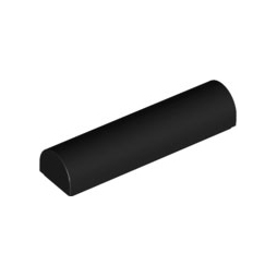 Black Slope, Curved 1 x 4 x 2/3 Double