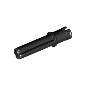 Black Technic, Axle 2L with Pin with Friction Ridges