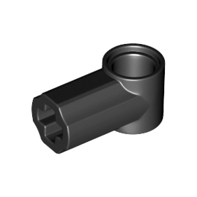 Black Technic, Axle and Pin Connector Angled #1