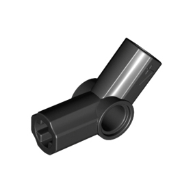 Black Technic, Axle and Pin Connector Angled #4 - 135 degrees