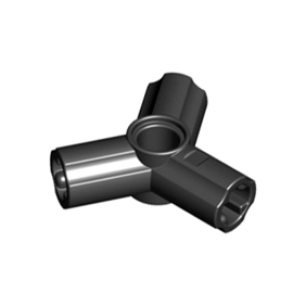 Black Technic, Axle and Pin Connector Angled Triple - 120 degrees
