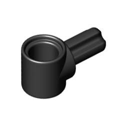 Black Technic, Axle and Pin Connector Hub with 1L Axle
