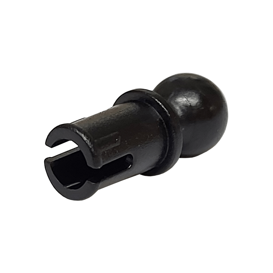 Black Technic, Pin with Friction Ridges and Tow Ball with Round Pin Hole