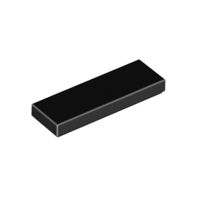 Black Tile 1 x 3