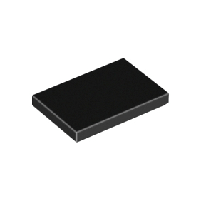 Black Tile 2 x 3