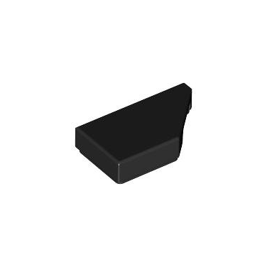 Black Tile, Modified 1 x 2 Wedge Right
