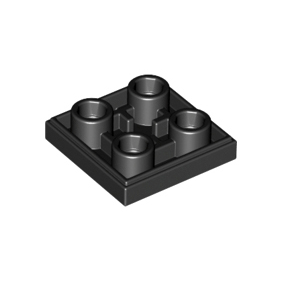 Black Tile, Modified 2 x 2 Inverted