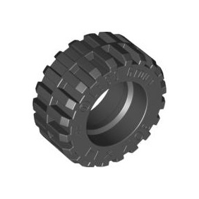 Black Tire 30.4 x 14 Offset Tread - Band Around Center of Tread