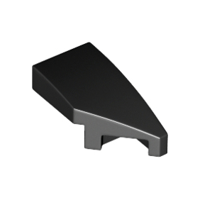 Black Wedge 2 x 1 x 2/3 Right