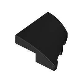 Black Wedge 2 x 2 x 2/3 Left