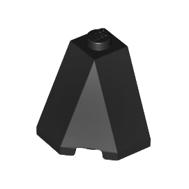 Black Wedge 2 x 2 x 2 Slope 65 Corner