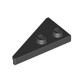 Black Wedge, Plate 4 x 2 Right, Pointed