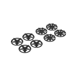 Black Wheel Cover 5 Spoke and 9 Spoke for Wheel 72206pb01, 8 in Bag - 4 of Each Multipack Sealed