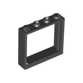 Black Window 1 x 4 x 3 - No Shutter Tabs