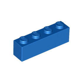 Blue Brick 1 x 4