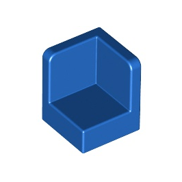 Blue Panel 1 x 1 x 1 Corner