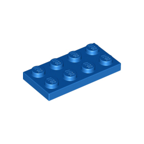 Blue Plate 2 x 4
