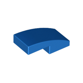 Blue Slope, Curved 2 x 1 x 2/3