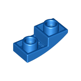 Blue Slope, Curved 2 x 1 x 2/3 Inverted
