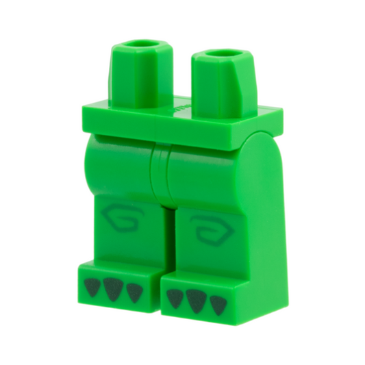 Bright Green Hips and Legs with Green Knees, Dark Green Claws Pattern