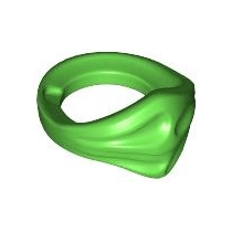 Bright Green Minifigure Bandana Ninja