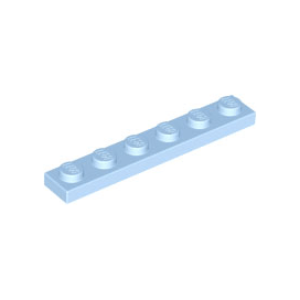 Bright Light Blue Plate 1 x 6