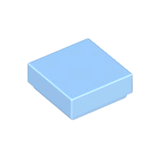 Bright Light Blue Tile 1 x 1