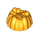 Bright Light Orange Minifigure, Hair Small Stud Size Spiky Tuft