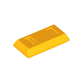 Bright Light Orange Minifigure, Utensil Ingot 1 x 2