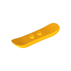 Bright Light Orange Minifigure, Utensil Snowboard Small