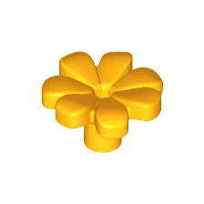 Bright Light Orange Plant Flower with Bar and Small Pin Hole