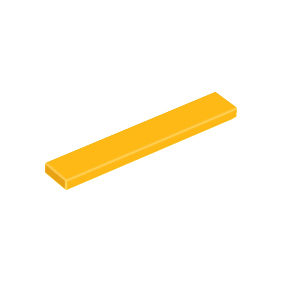 Bright Light Orange Tile 1 x 6