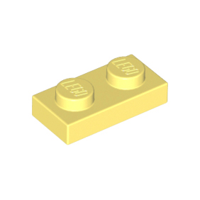 Bright Light Yellow Plate 1 x 2
