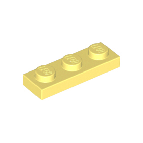 Bright Light Yellow Plate 1 x 3