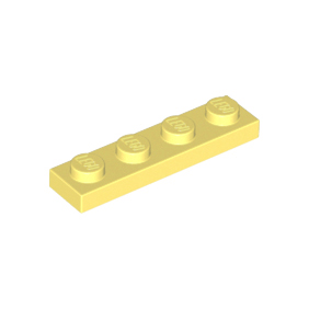 Bright Light Yellow Plate 1 x 4
