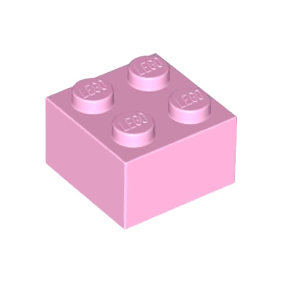 Bright Pink Brick 2 x 2