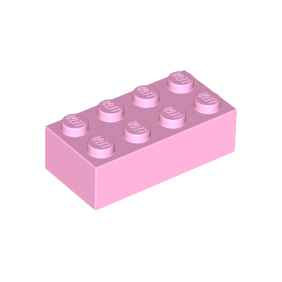 Bright Pink Brick 2 x 4