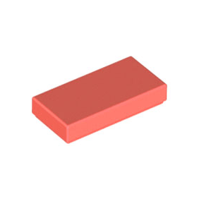 Coral Tile 1 x 2