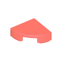 Coral Tile, Round 1 x 1 Quarter