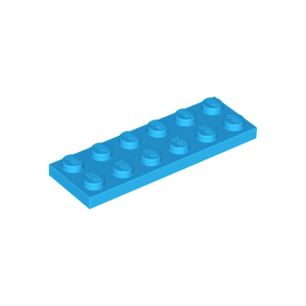 Dark Azure Plate 2 x 6