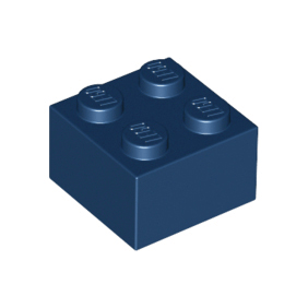 Dark Blue Brick 2 x 2