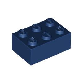 Dark Blue Brick 2 x 3