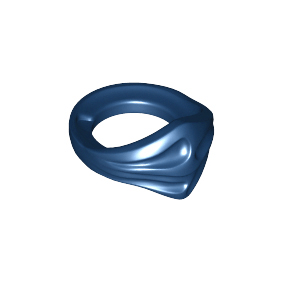 Dark Blue Minifigure Bandana Ninja