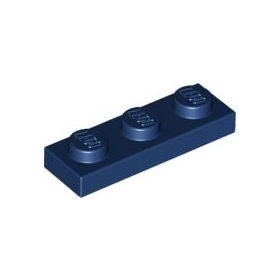 Dark Blue Plate 1 x 3